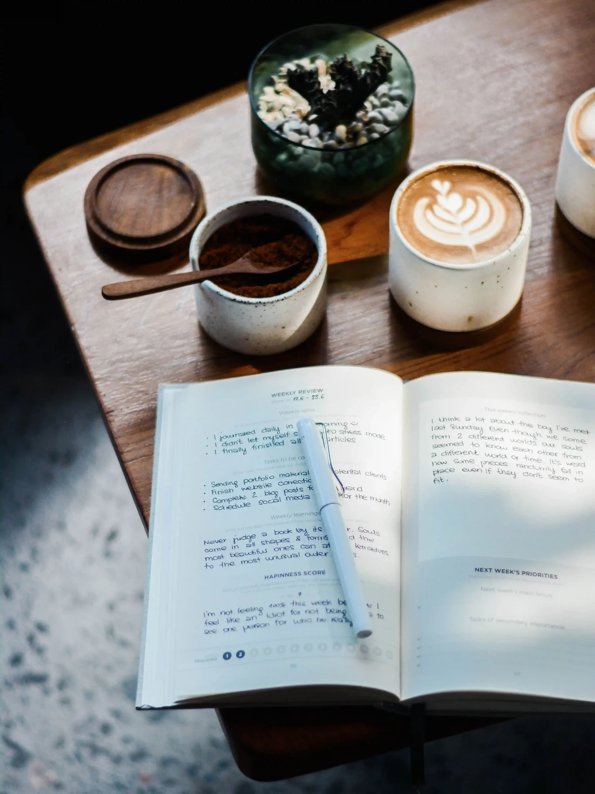 Image of a journal listing many things to do, indicating perfectionism that could be treated with therapy.